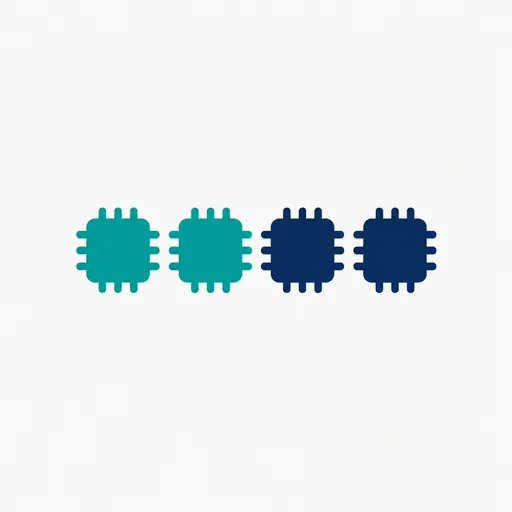 Four chip icons in a row.