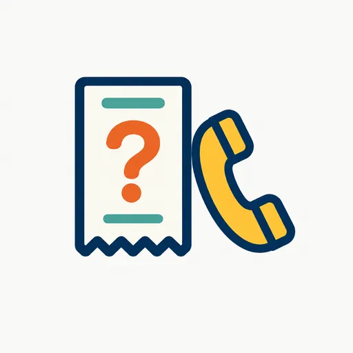 A receipt with a question mark beside a phone: a separate subscription with no published price.