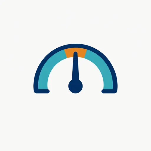 A dial gauge with its needle near the top: calibration close to perfect, but not first.
