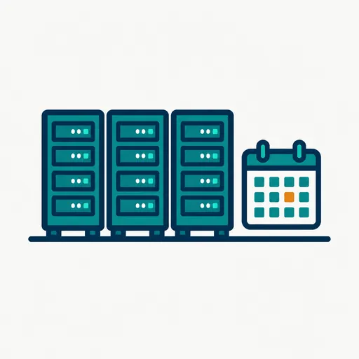 Server racks and a calendar: the training run.
