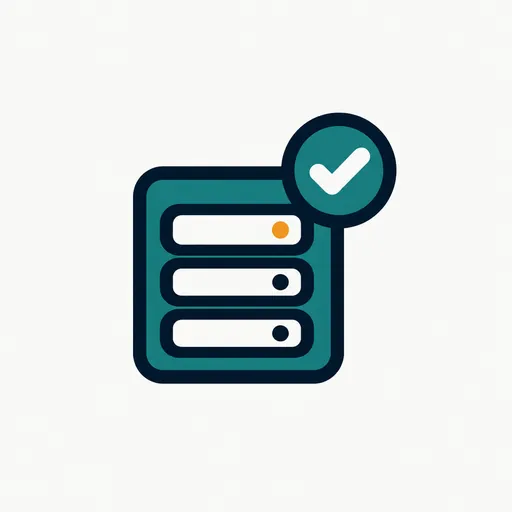 A server with a check mark: in production.