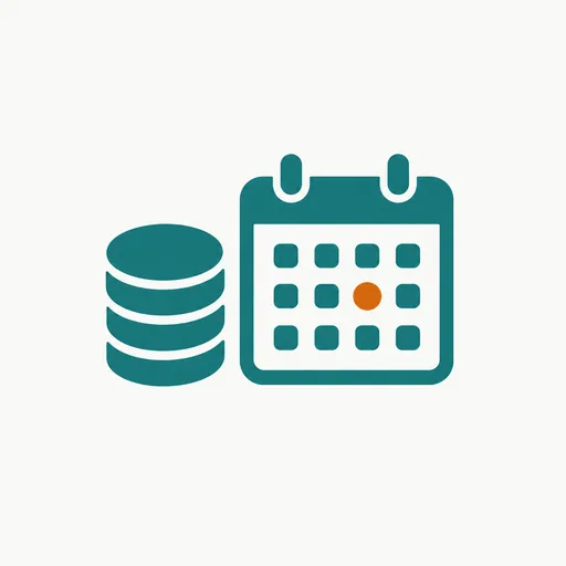 A stack of coins beside a calendar with one day marked: a paid preview now, weights at month end.