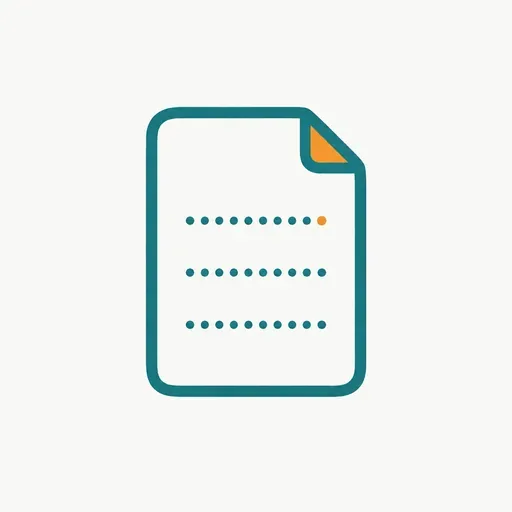 A document with three empty dotted lines where terms would be: the blanks on the page.