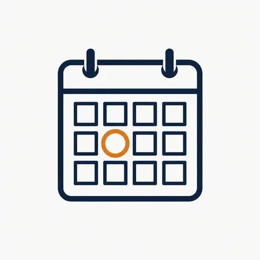 A calendar page with one date circled.