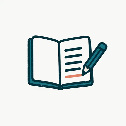 A notebook with a pencil adding a new line to a list: a skill file that grows with each job.