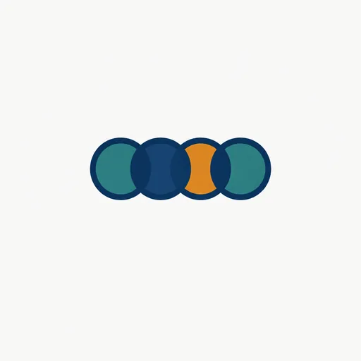 Four overlapping circles: a group of named investors.