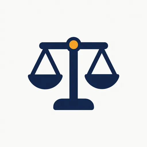 A balance scale with empty pans.
