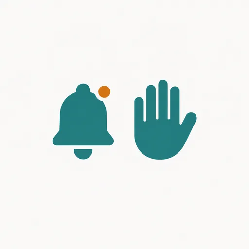 A bell and a stop hand: a spend alert and a hard limit.