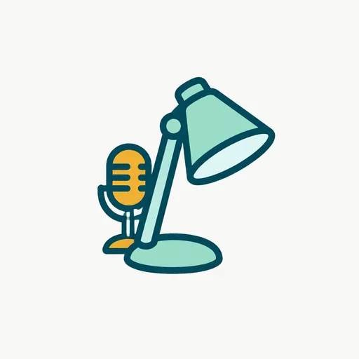 A small microphone tucked behind a desk lamp: the hidden device.