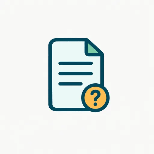 A document with a question mark: the case is not proven.