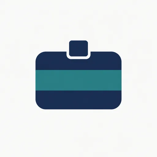 A name badge with a blank stripe.