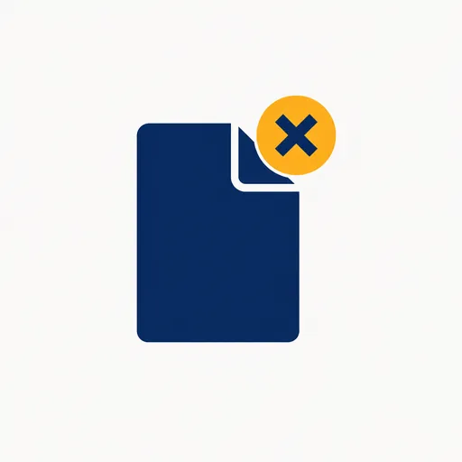 A document with a closing badge.