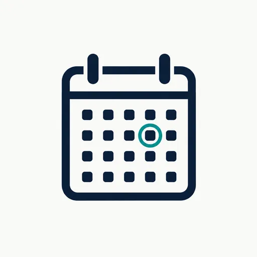 A calendar page with one date circled.