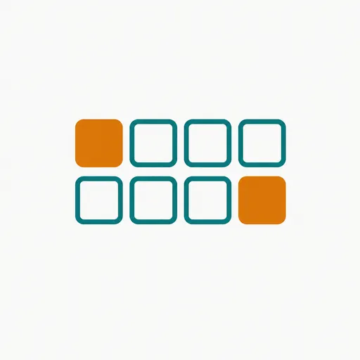 A grid of company tiles, two highlighted: the companies named so far.