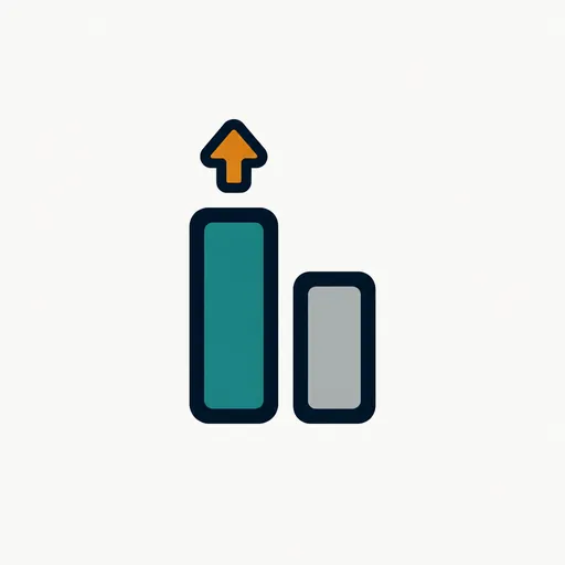 Two bars, one taller: ahead of Jev.