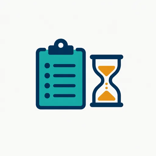 A clipboard with a queue of names: a private-beta waitlist.