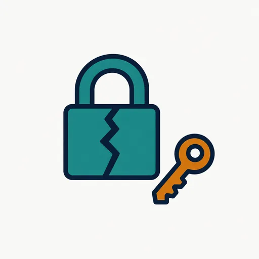 A cracked padlock and a key: the workarounds.